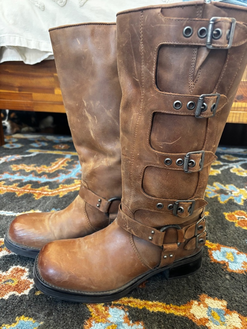 Steve Madden Brocks Buckle Moto Boot
